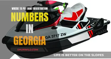 Boat Registration in Georgia: Where to Place Numbers