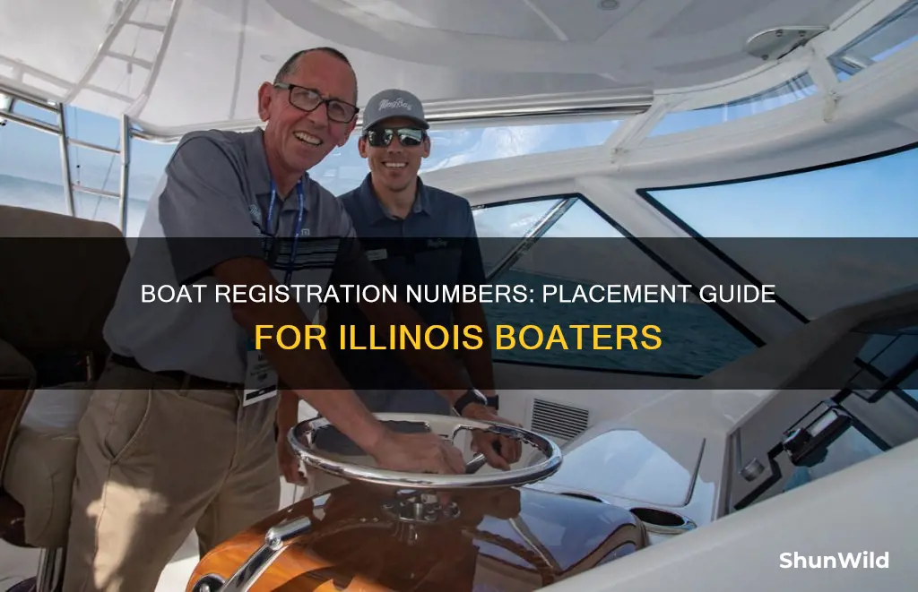 where to put boat registration numbers in Illinois