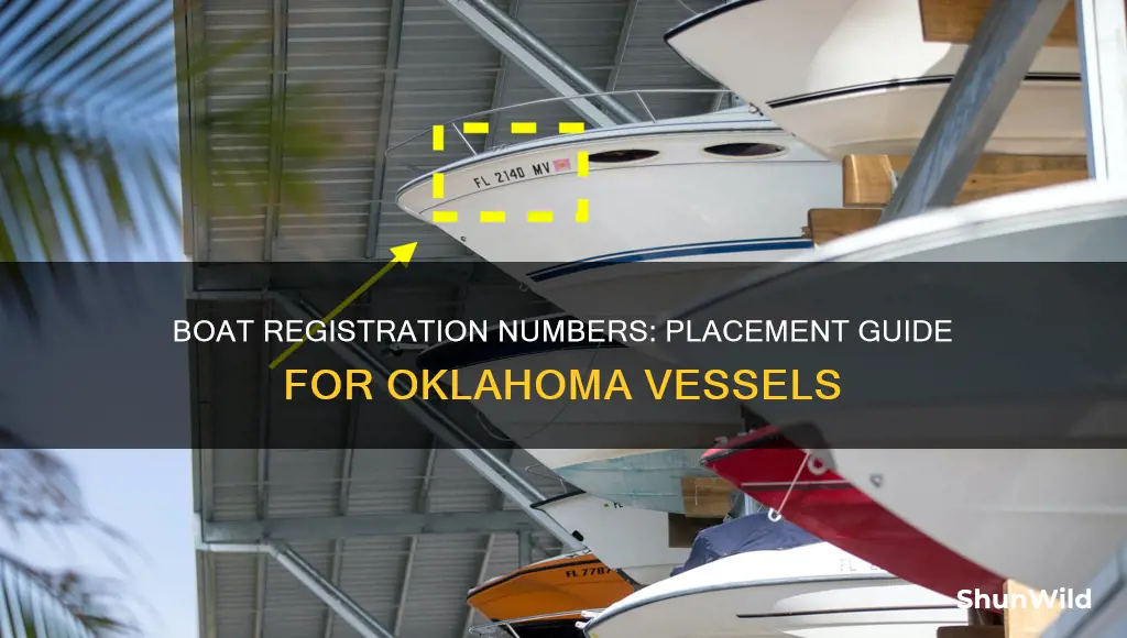 where to put boat registration numbers in Oklahoma