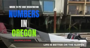 Boat Registration in Oregon: Where to Place Numbers