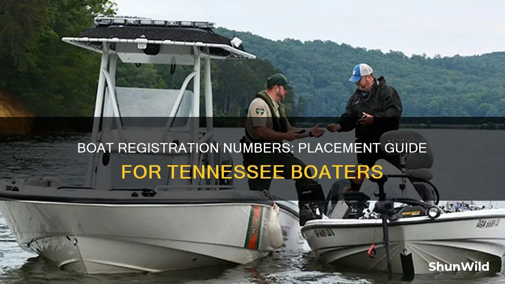 where to put boat registration numbers in Tennessee