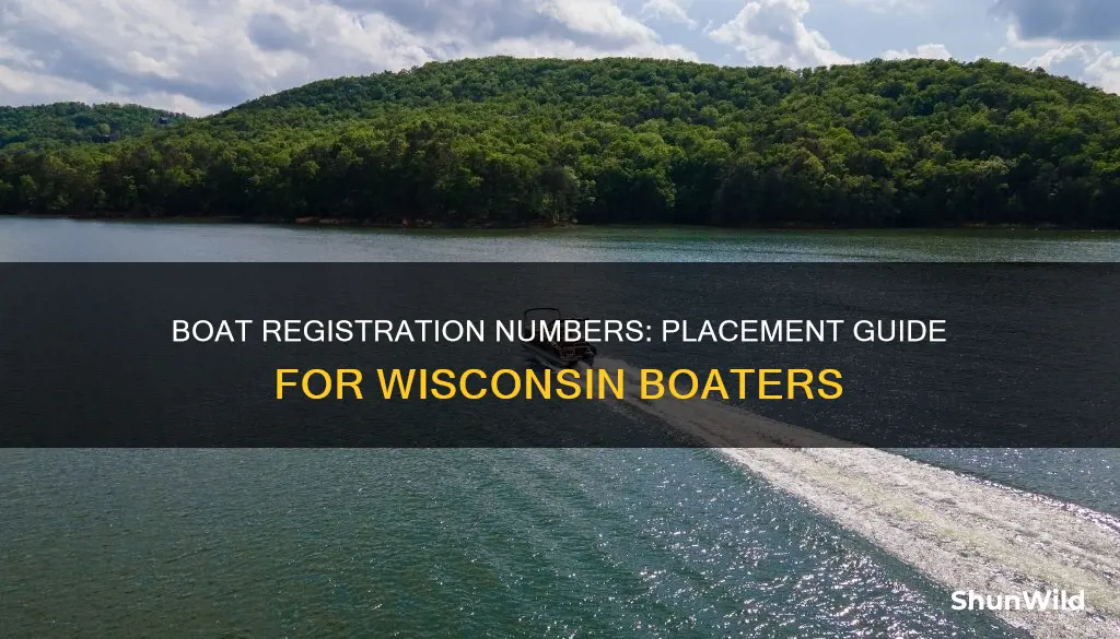 where to put boat registration numbers in Wisconsin