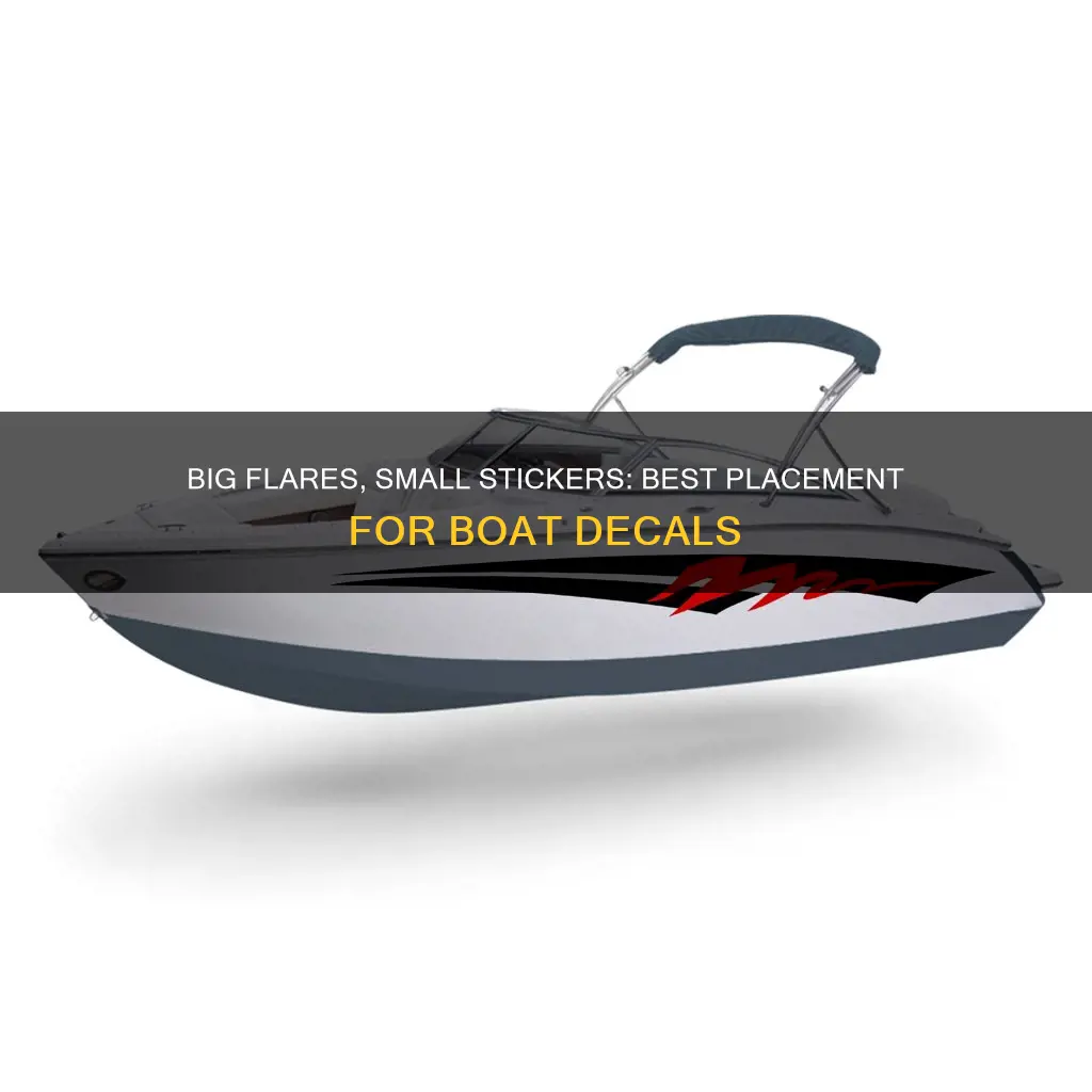where to put boat stickers on boats with big flares