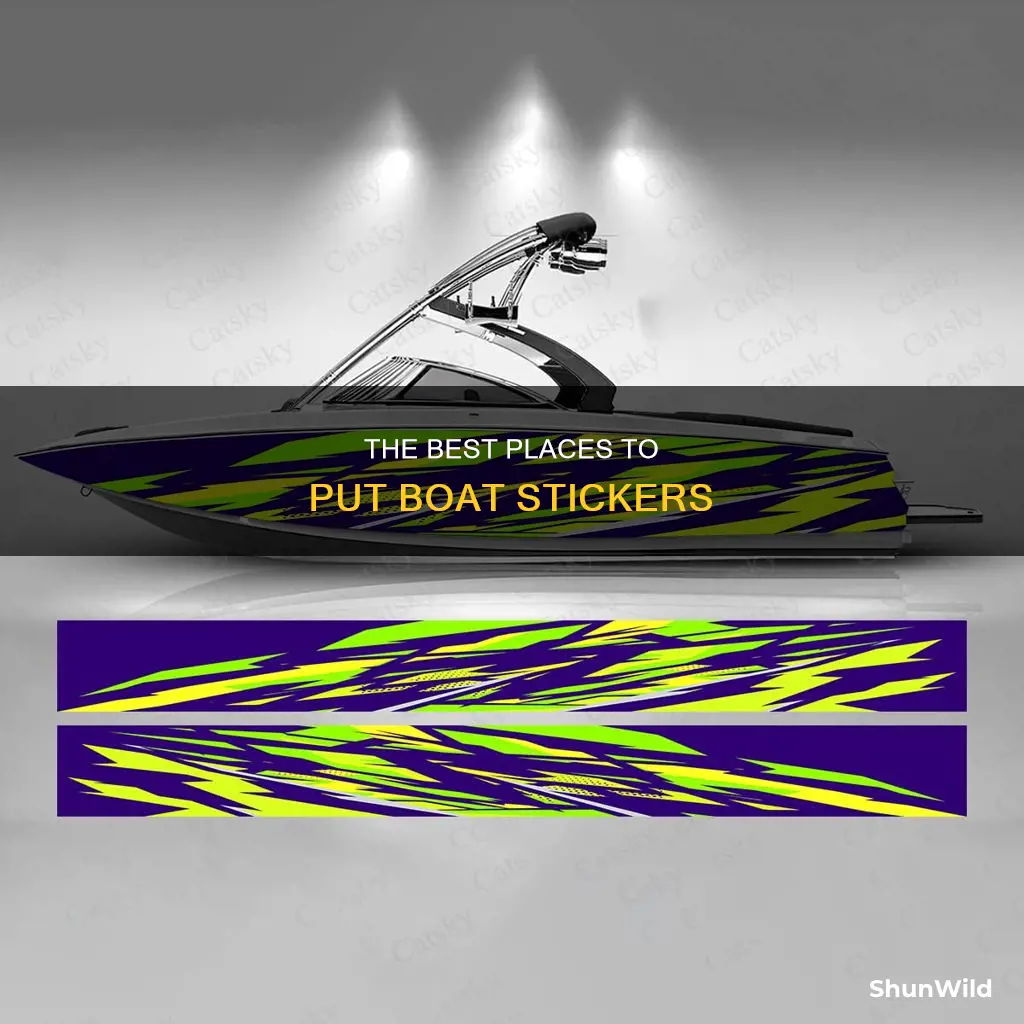 where to put boat stickers