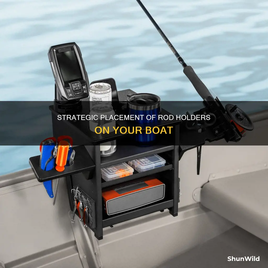 where to put rod holders on a boat