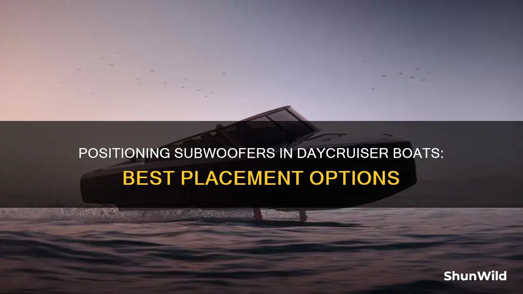 where to put subwoofer in daycruiser boat