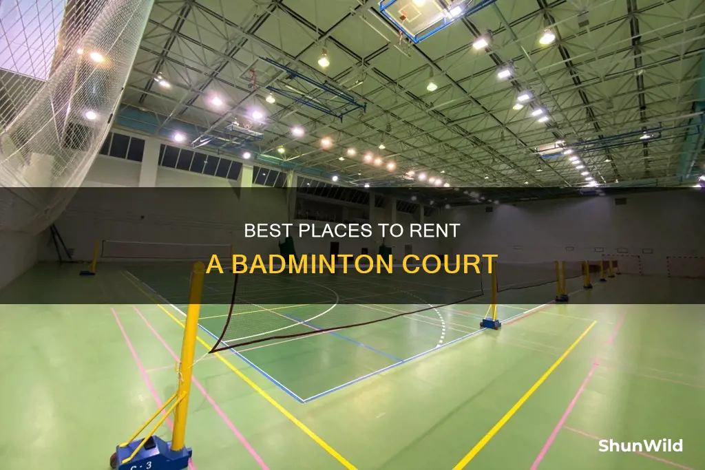 where to rent badminton court