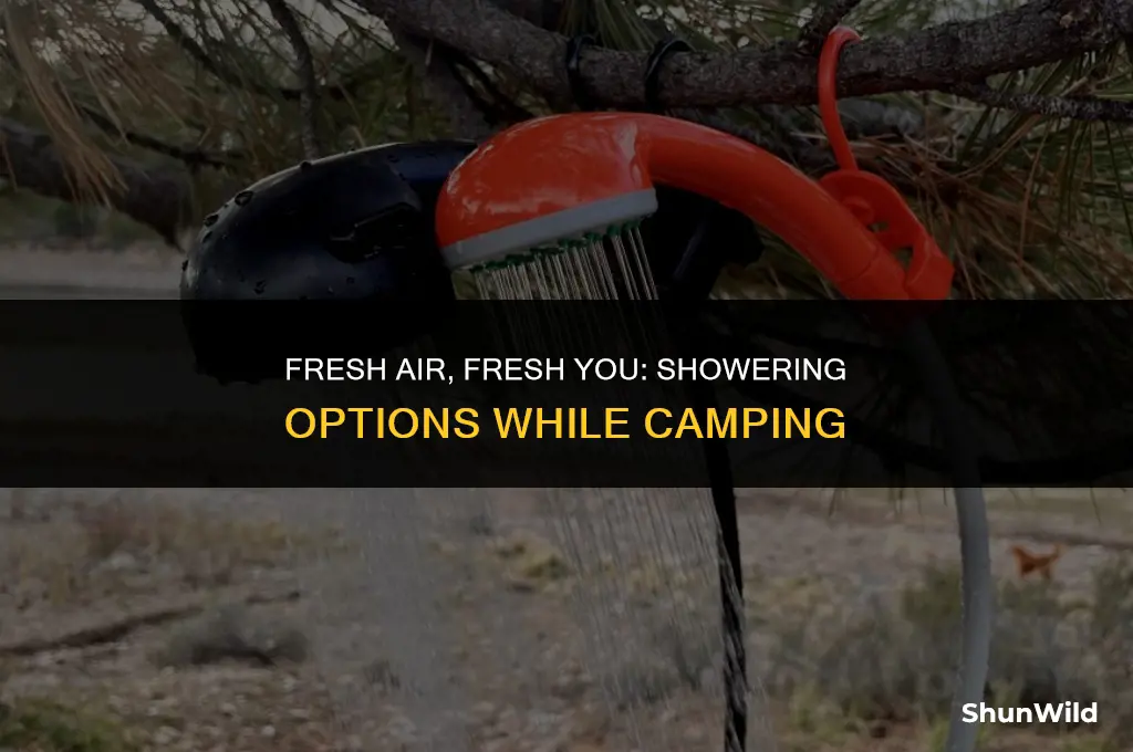 where to shower when camping