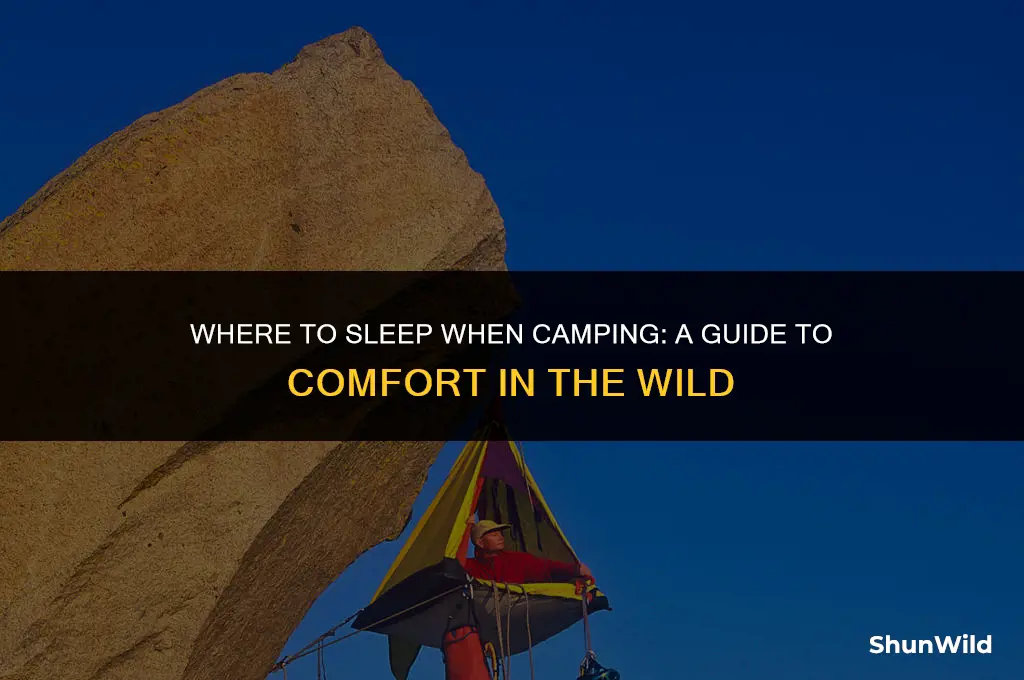 where to sleep when camping