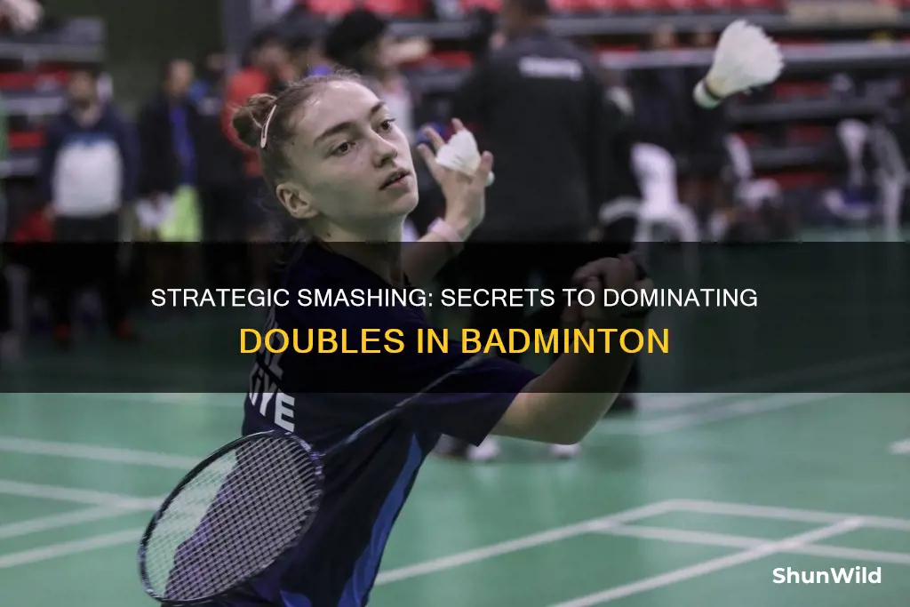 where to smash in badminton doubles