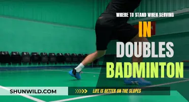 Strategic Standing for Doubles Badminton Serving Success