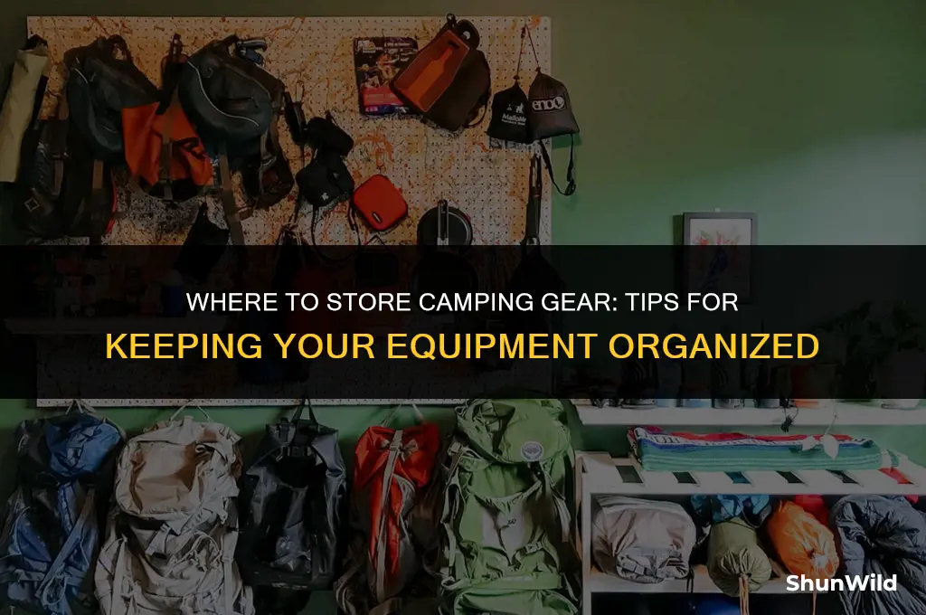 where to store camping gear