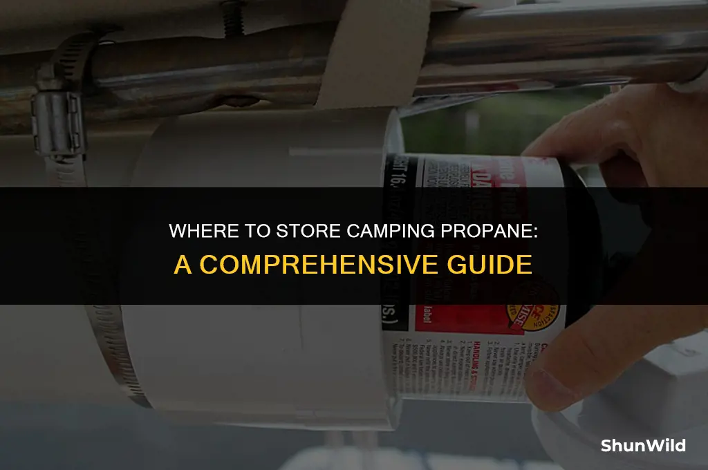 where to store camping propane