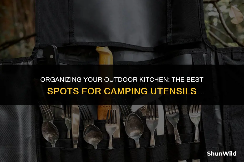 where to store camping utensils