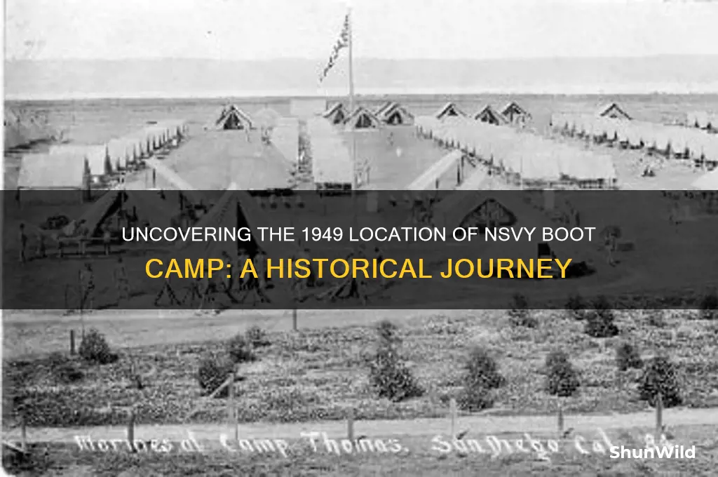 where was nsvy boot camp in 1949