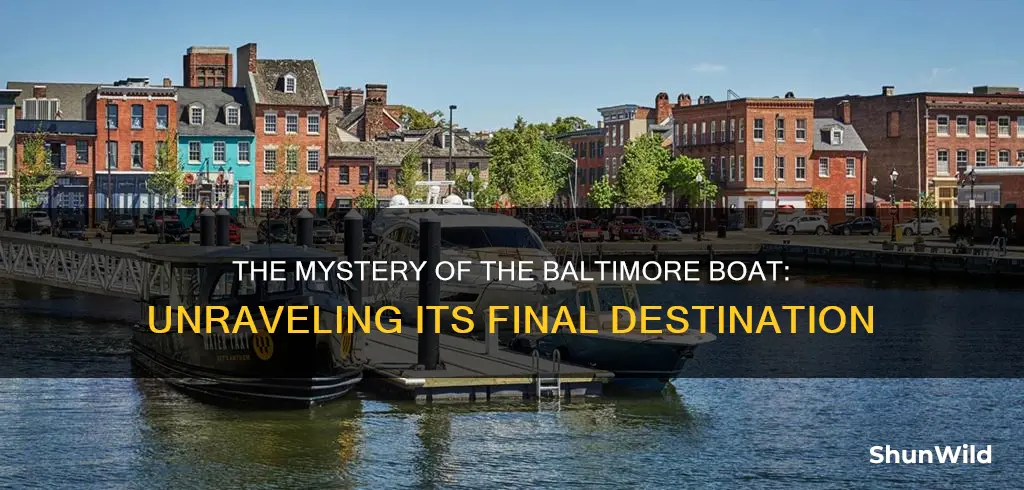 where was the baltimore boat going