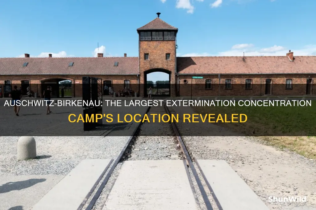 where was the largest extermination concentration camp located