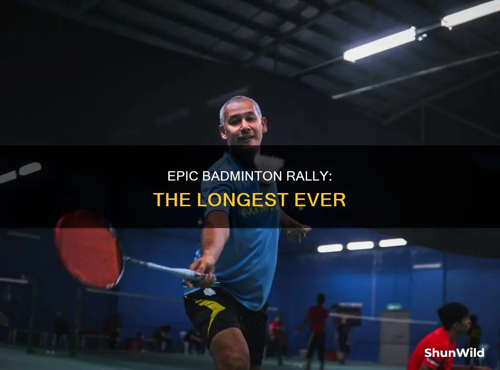 where was the longest badminton rally