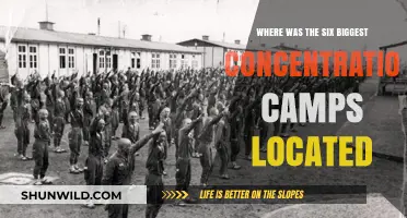 Locations of the Six Largest Concentration Camps in History
