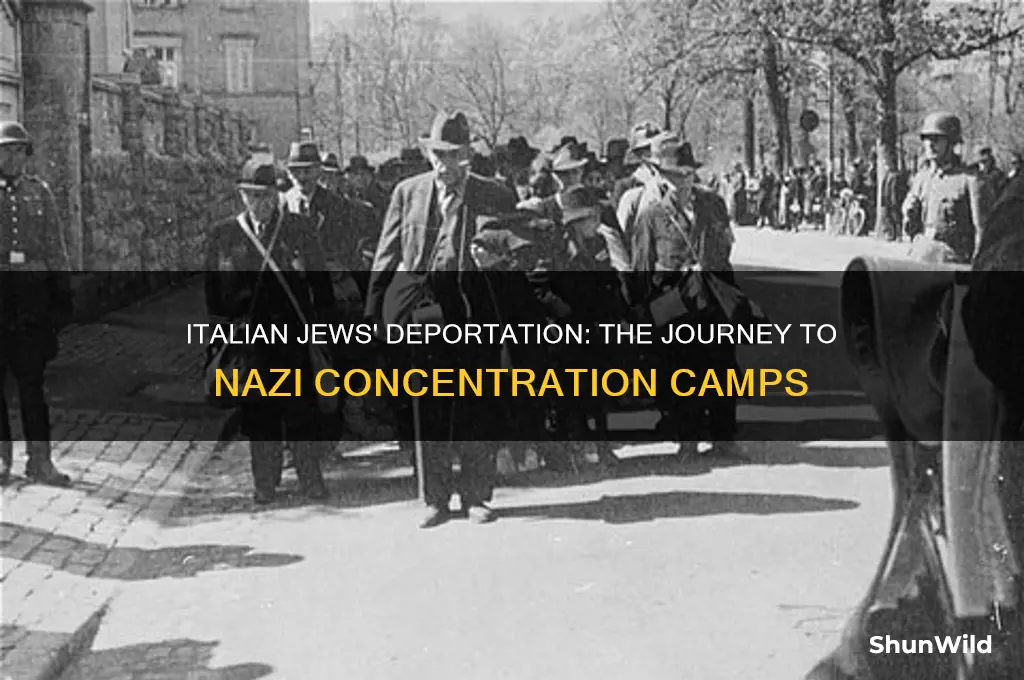 where were italian jews taken to concentration camps