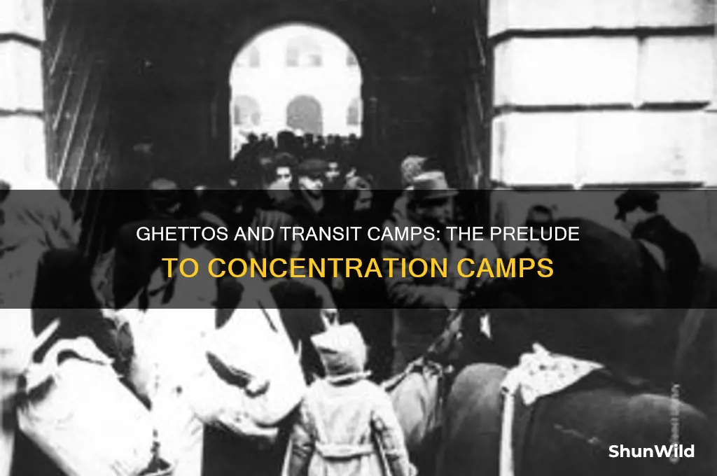 where were jews sent before going to concentration camps