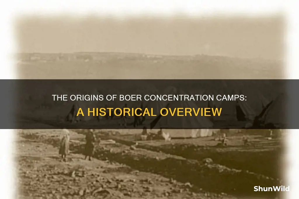where were the first concentration camps boer