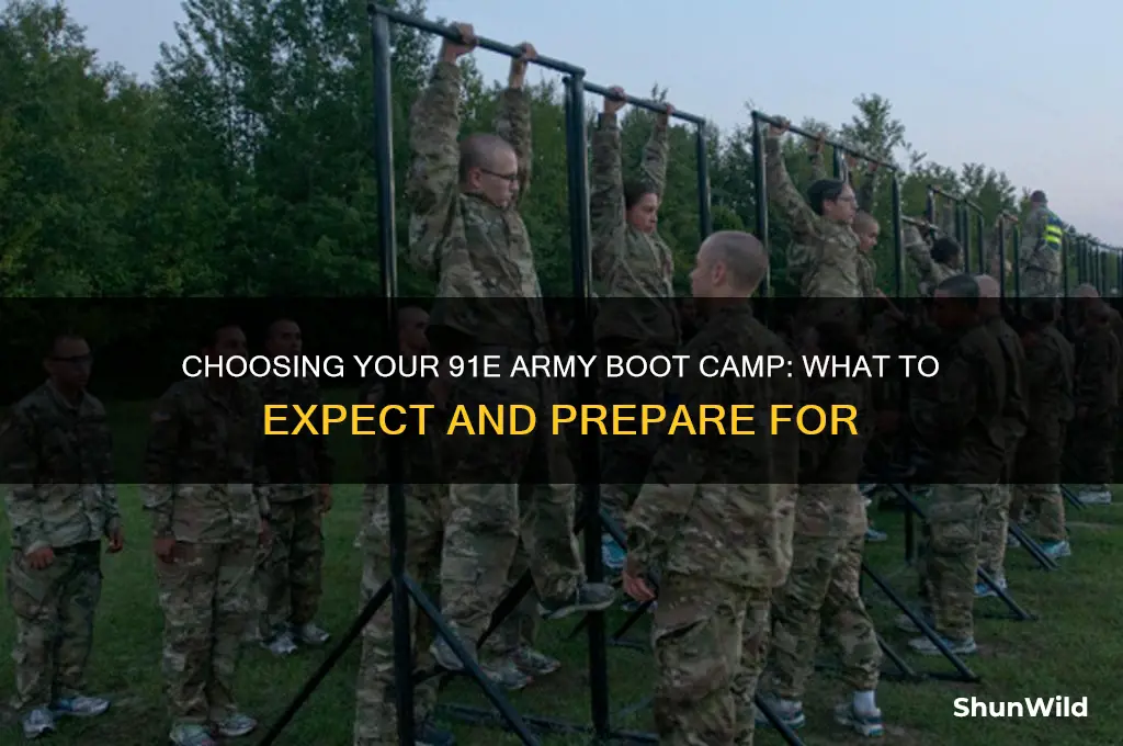 which army boot camp will i go to 91e