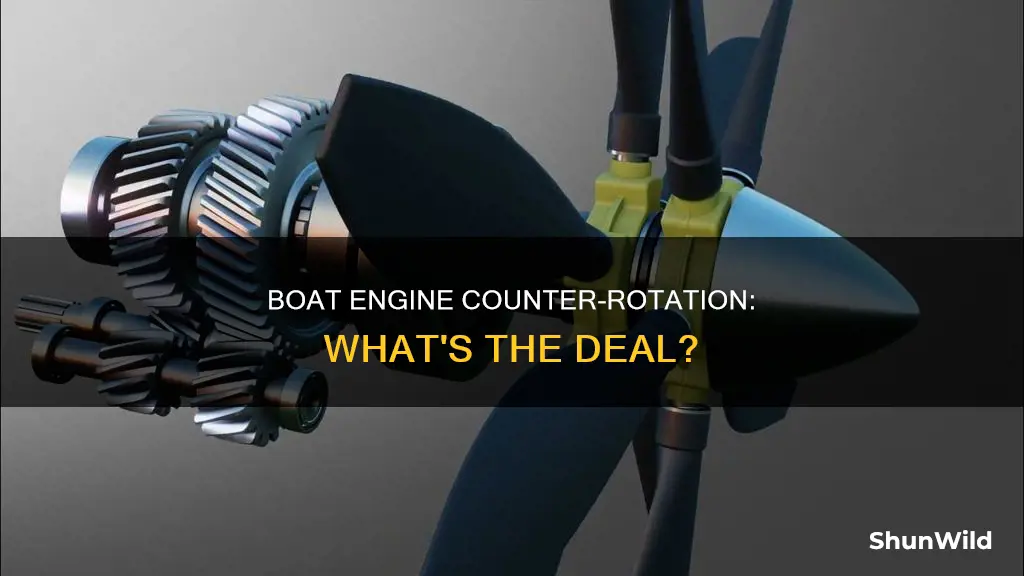 which boat engine is counter rotating