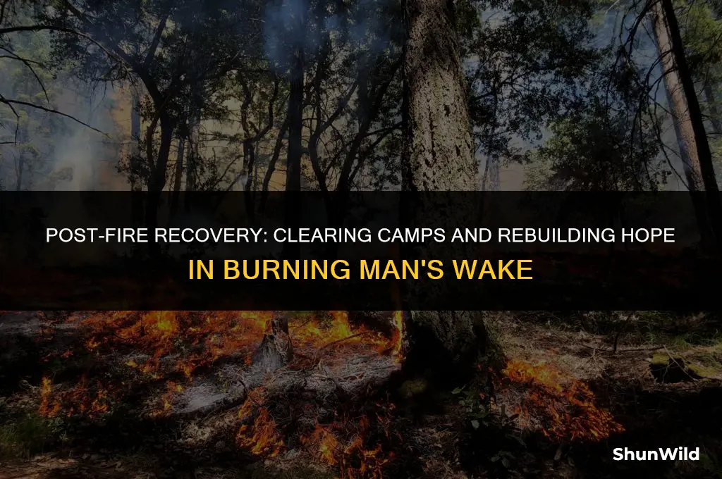 which camps cleared from burningamn