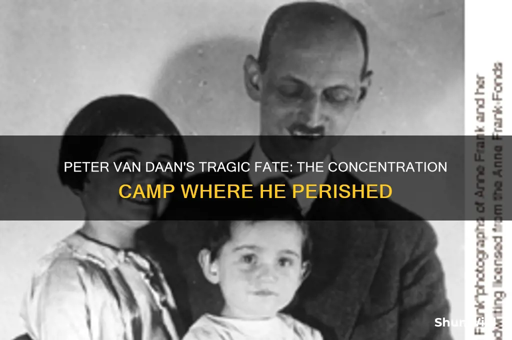 which concentration camp did peter van daan die in