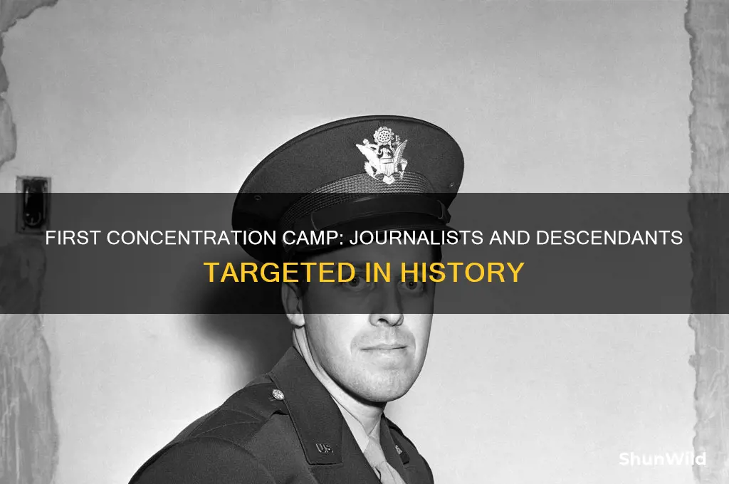 which concentration camp was first established for journalists and descendants