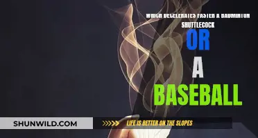 Sports Gear: Badminton Shuttlecock vs Baseball, Which Decelerates Faster?