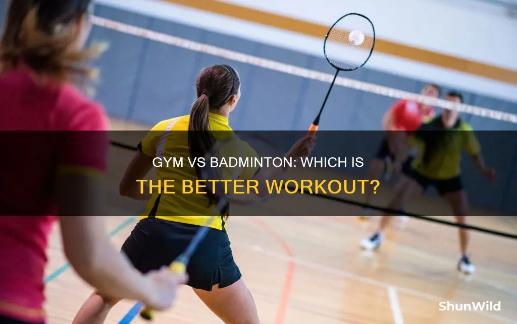 which is better gym or badminton