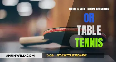 Badminton vs. Table Tennis: Which Sport is More Intense?