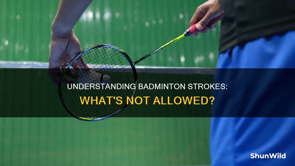 which is not a stroke in badminton