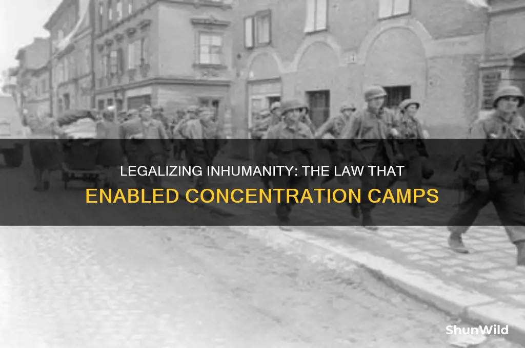 which law made concentration camps legal
