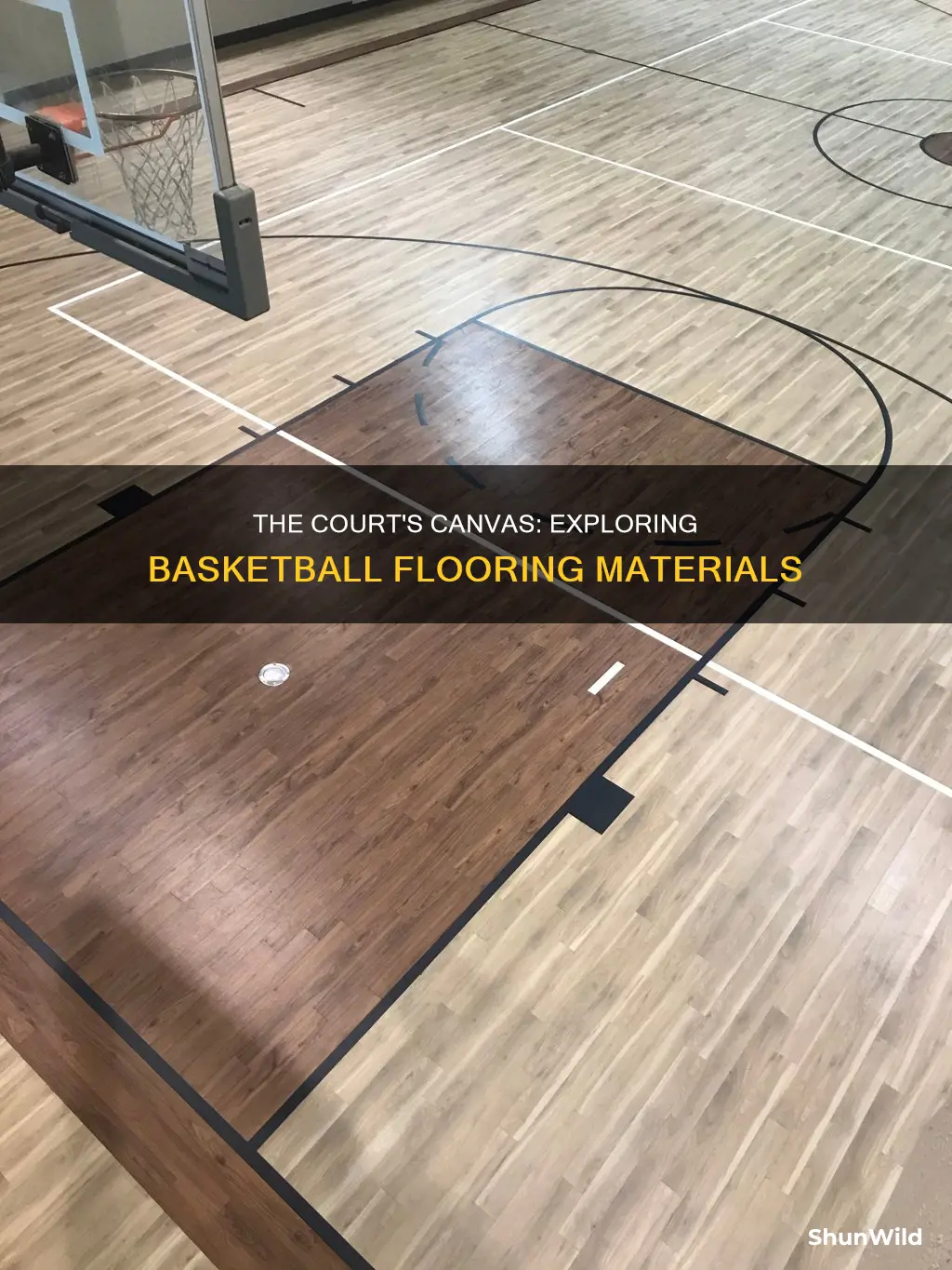 which material is used for basketball flooring