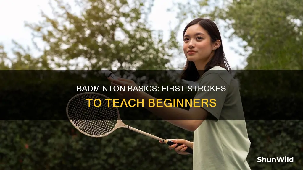 which of the following badminton strokes should be taught first