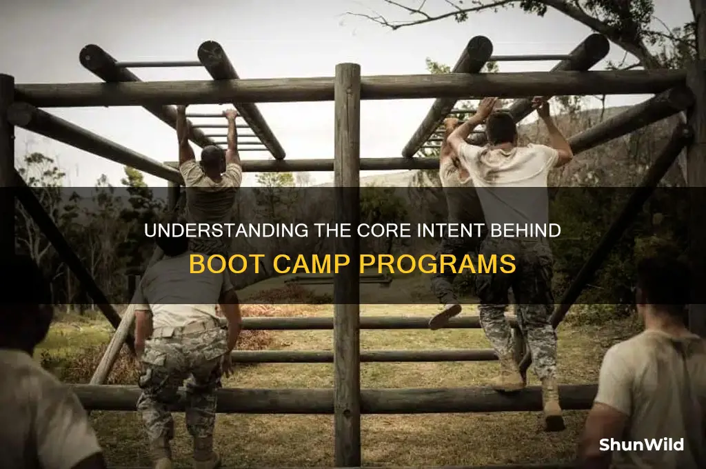 which of the following is the intent of boot camp