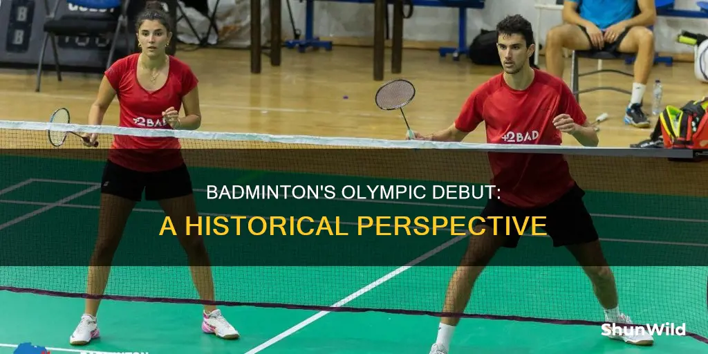 which olympic games badminton was included