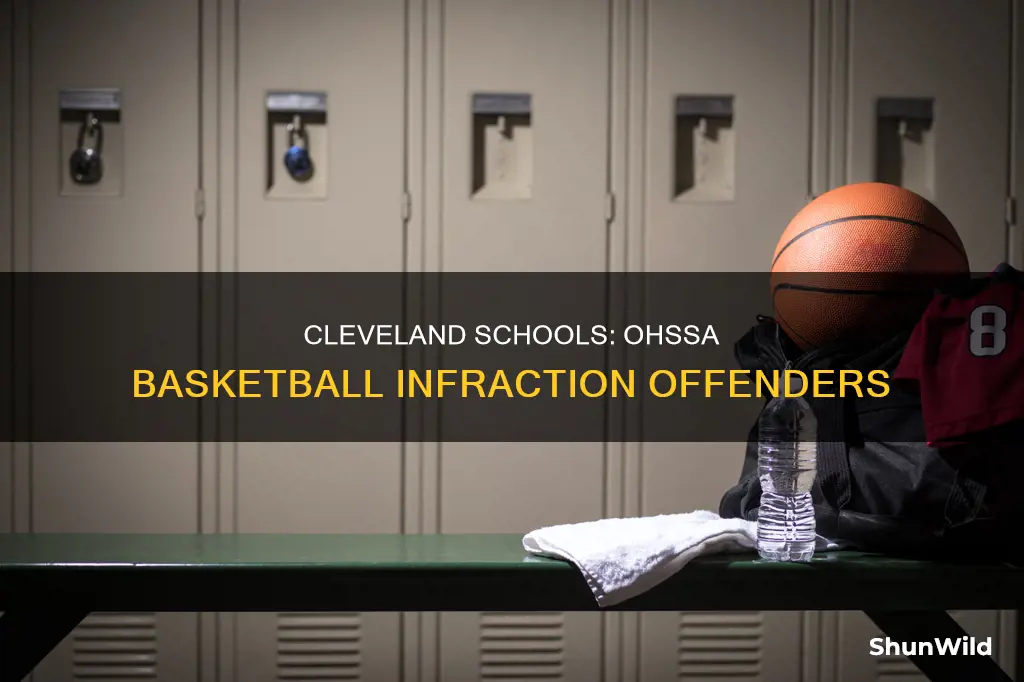 which schools in cleveland are had ohsaa infractions for basketball