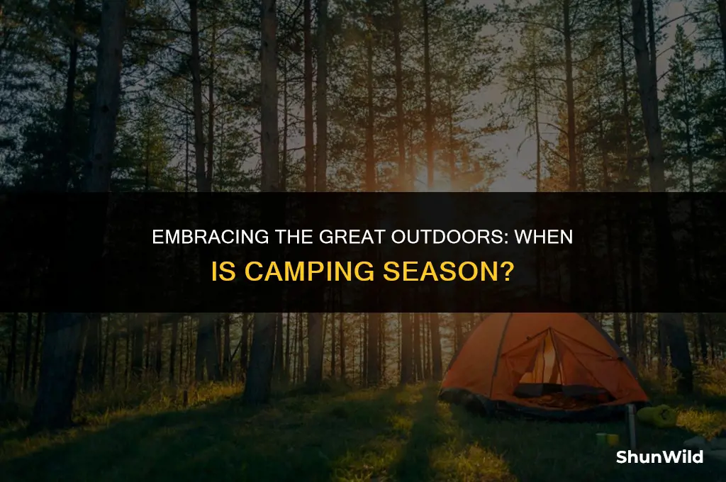 which season is camping season