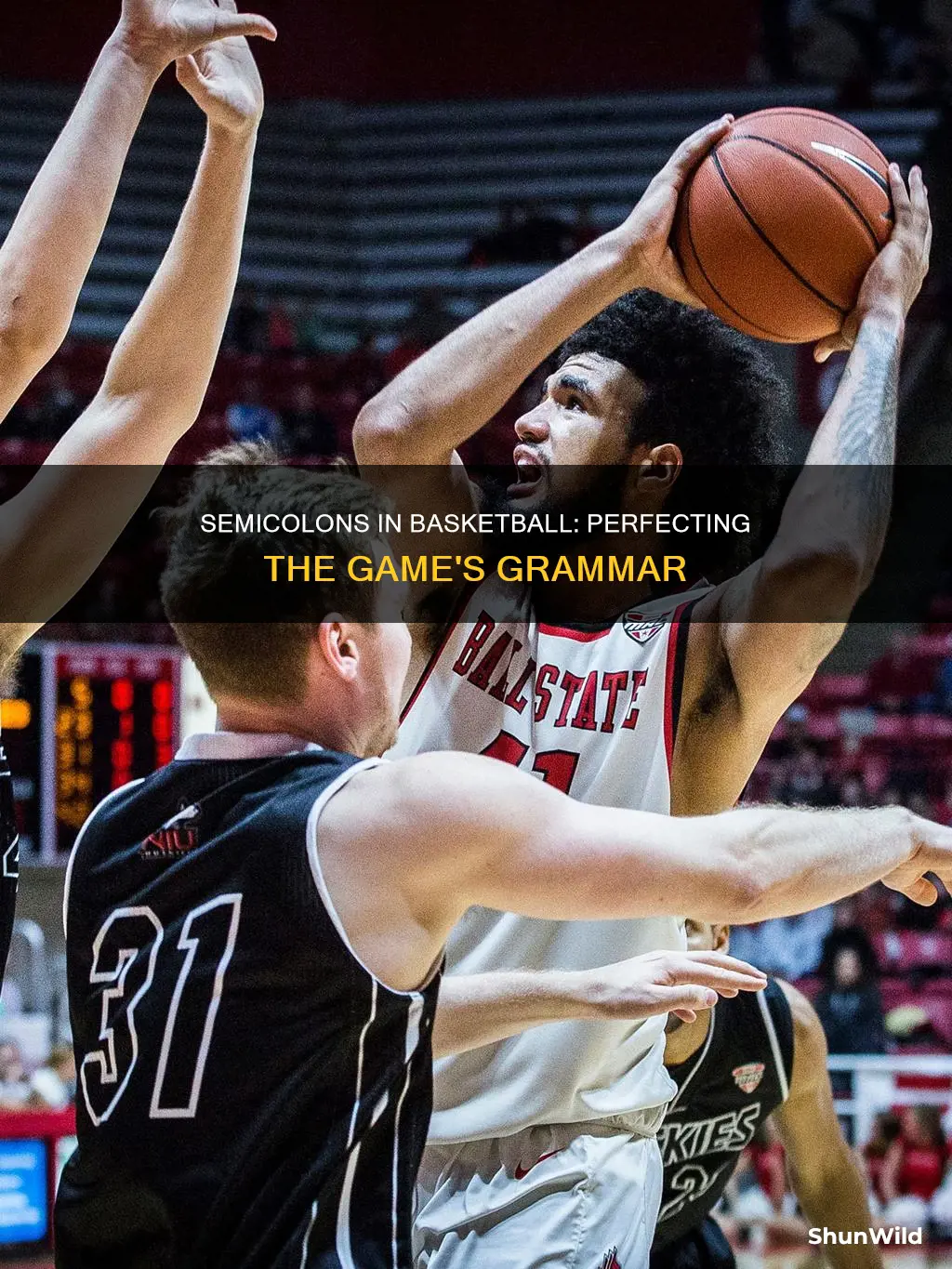 which sentence uses a semicolon correctly basketball