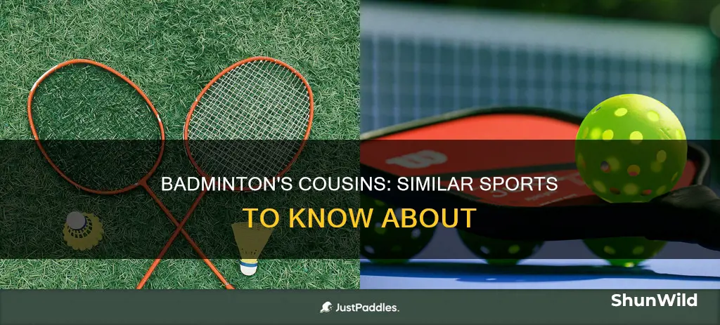 which sport is badminton compared to