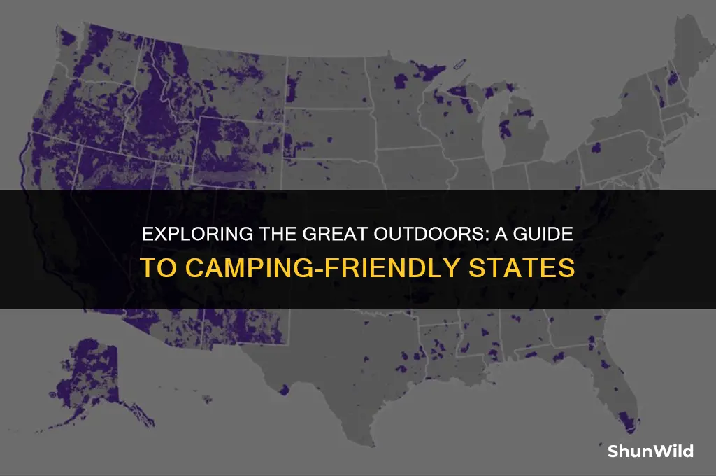 which states allow camping