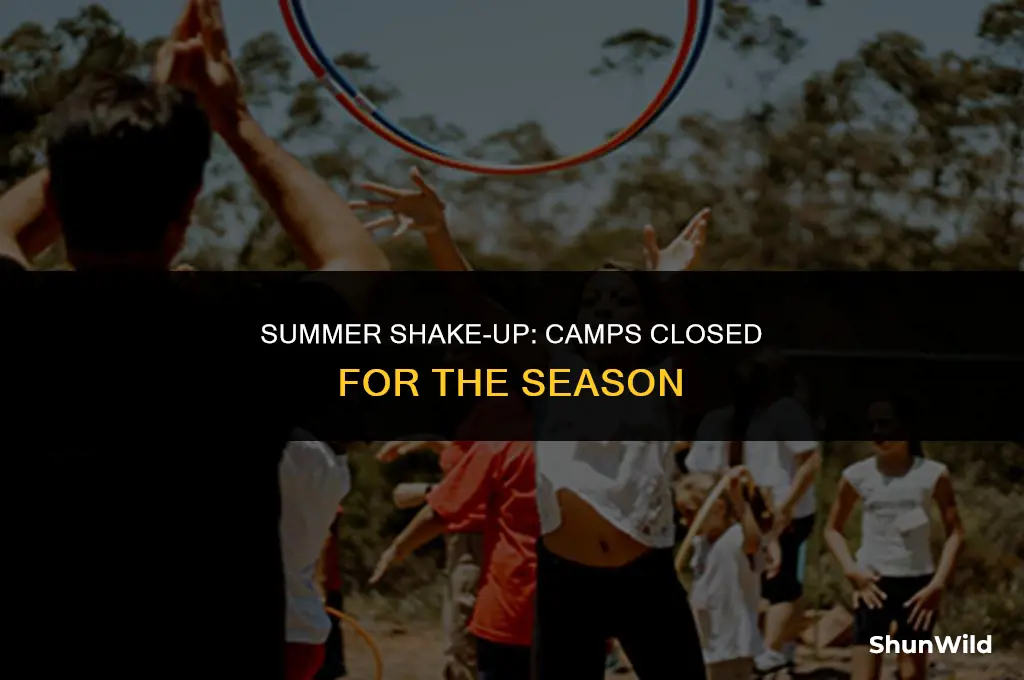 which summer camps are closed