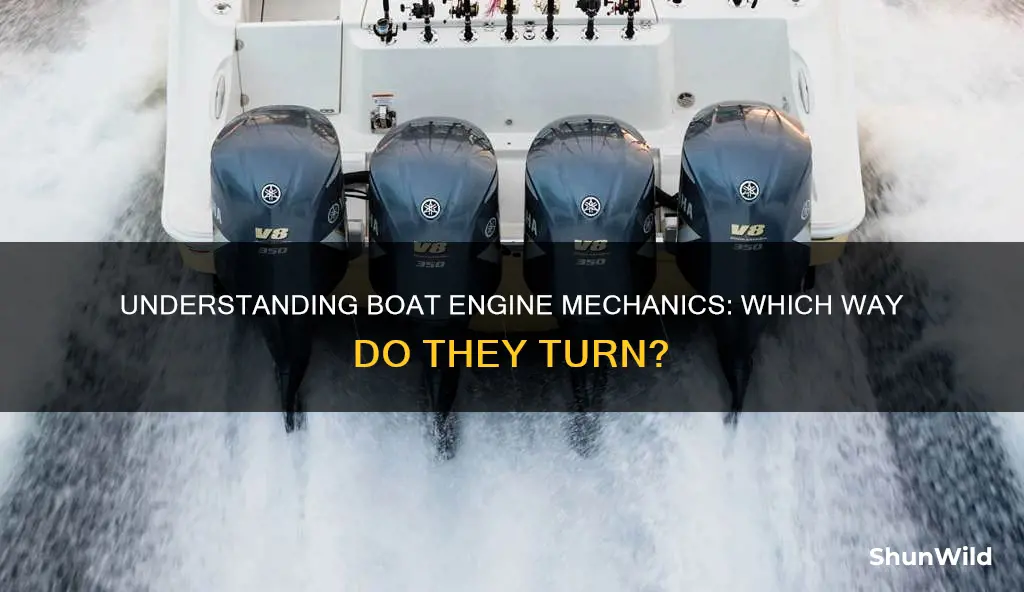 which way does a boat engine turn