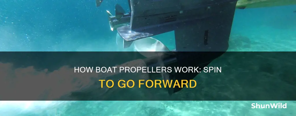 which way does a boat propeller spin to go forward