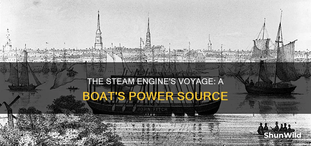 who applied the steam engine to a boat