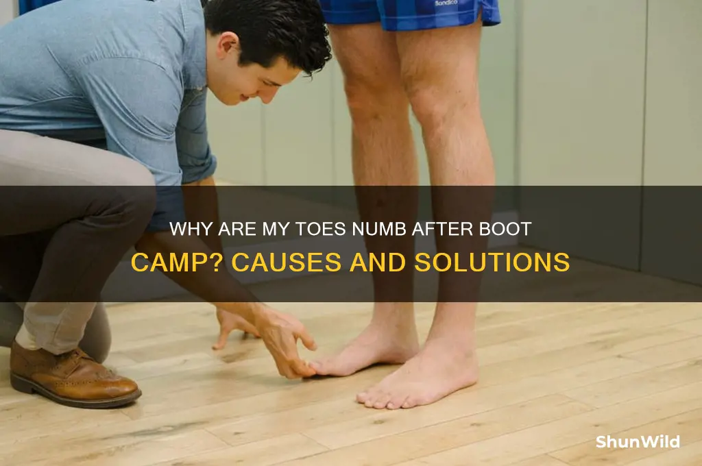who are my toes numb after boot camp